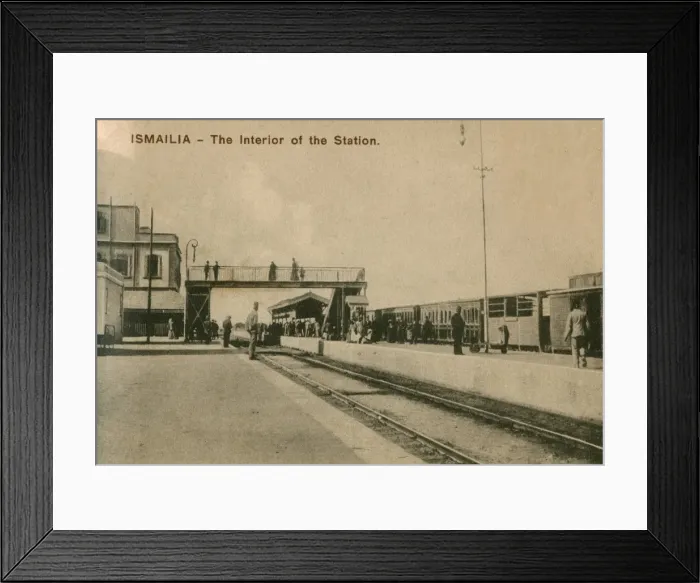 Framed Print : Ismalia, Egypt - The Railway Station Framed Print : Ismalia, Egypt - The Railway Station