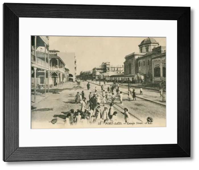 Framed Print : Port Said, Egypt - Children in the Street Framed Print : Port Said, Egypt - Children in the Street