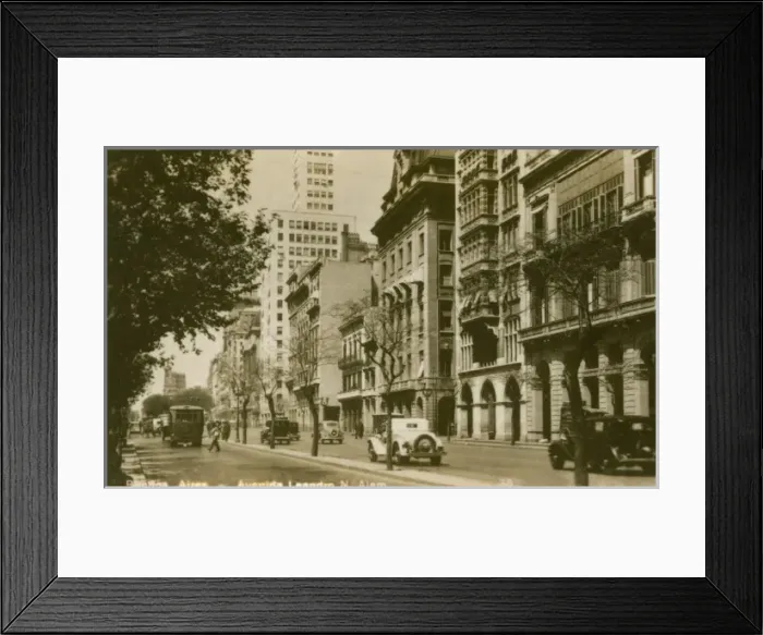 Framed Print : Argentina - Buenos Aires - Avenue Leandro Framed Print : Argentina - Buenos Aires - Avenue Leandro