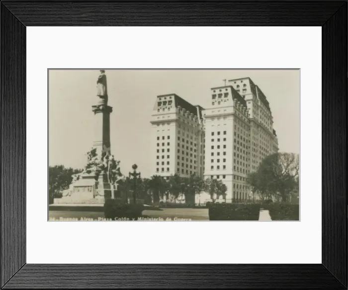 Framed Print : Buenos Aires - Columbus Plaza and Ministry of War Framed Print : Buenos Aires - Columbus Plaza and Ministry of War