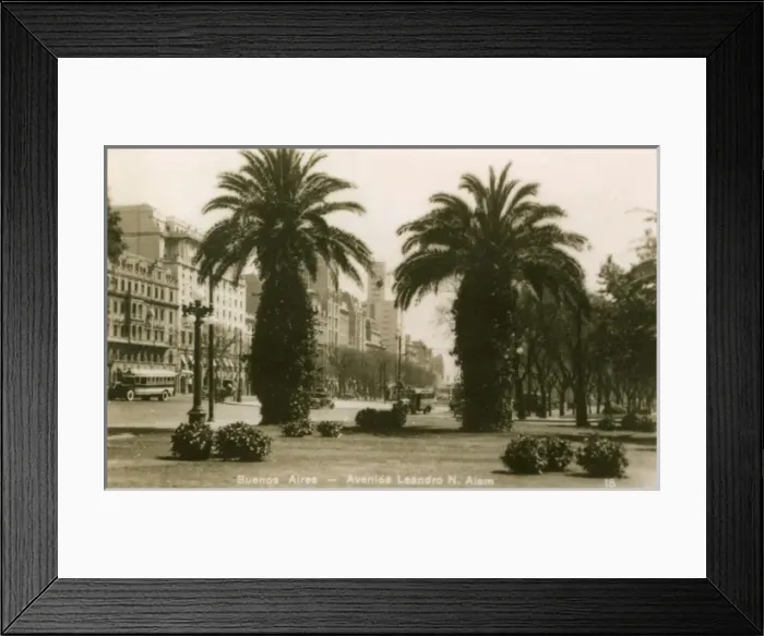 Framed Print : Argentina - Buenos Aires - Avenue Leandro Framed Print : Argentina - Buenos Aires - Avenue Leandro