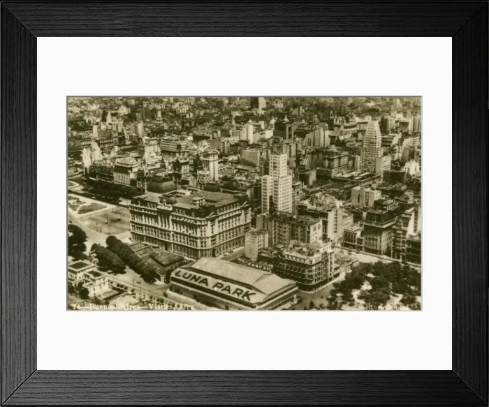 Framed Print : Buenos Aires - Aerial view with Luna Park Framed Print : Buenos Aires - Aerial view with Luna Park