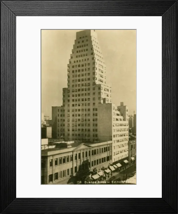 Framed Print : Argentina - Buenos Aires - Safico Building Framed Print : Argentina - Buenos Aires - Safico Building
