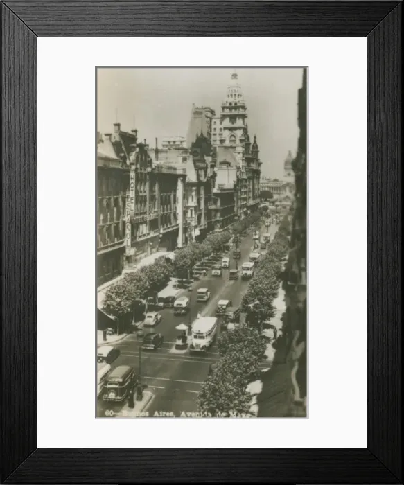 Framed Print : Argentina - Buenos Aires - Avenida de Mayo Framed Print : Argentina - Buenos Aires - Avenida de Mayo