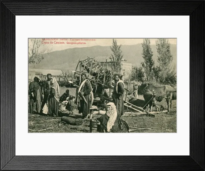 Framed Print : Georgia - A group of Georgian Pilgrims Framed Print : Georgia - A group of Georgian Pilgrims