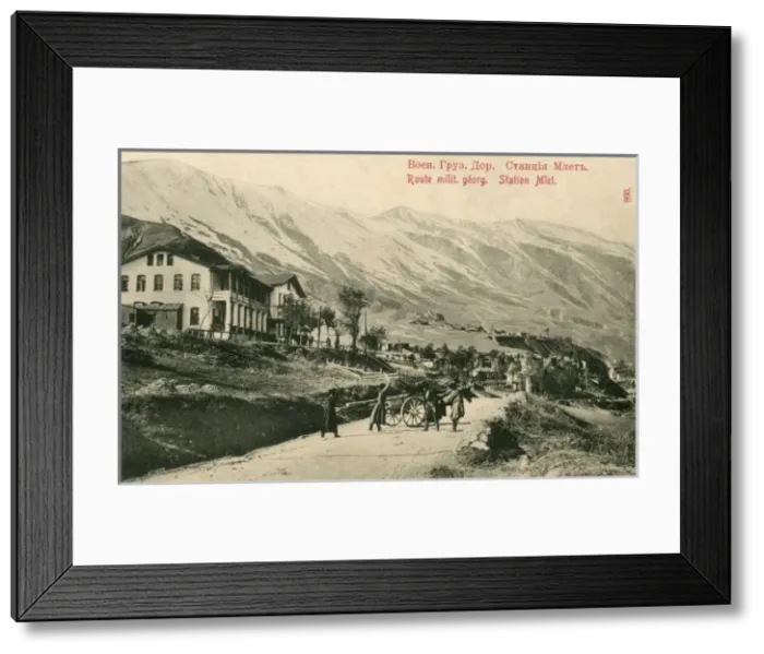 Framed Print : Georgia - Georgian Military Road - Station at Mlet Framed Print : Georgia - Georgian Military Road - Station at Mlet