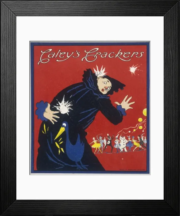Framed Print : Caleys Christmas Cracker label Framed Print : Caleys Christmas Cracker label