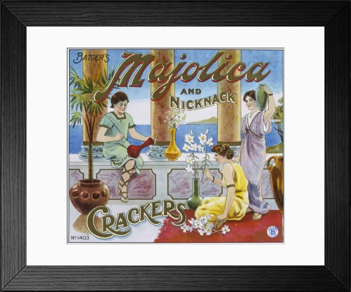 Framed Print : Majolica and Nick Nack crackers Framed Print : Majolica and Nick Nack crackers