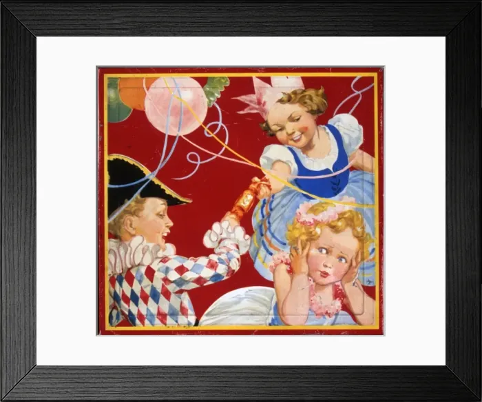 Framed Print : Christmas cracker box design Framed Print : Christmas cracker box design