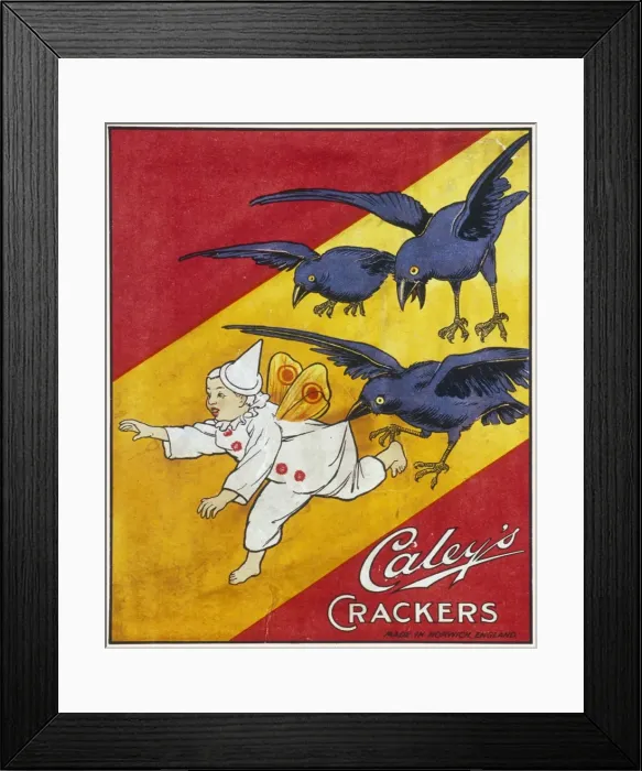 Framed Print : Caleys Christmas Cracker label Framed Print : Caleys Christmas Cracker label