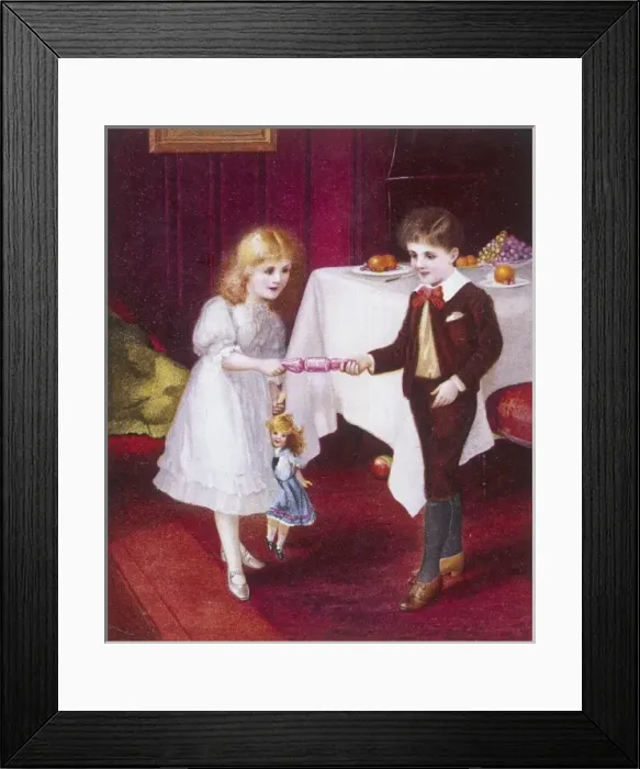 Framed Print : Pulling a Cracker Framed Print : Pulling a Cracker