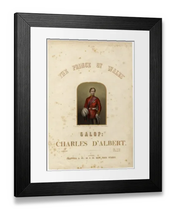Framed Print : Prince of Wales Galop, music sheet Framed Print : Prince of Wales Galop, music sheet