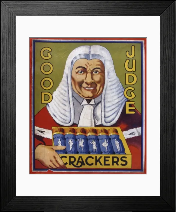 Framed Print : Christmas crackers box label Framed Print : Christmas crackers box label