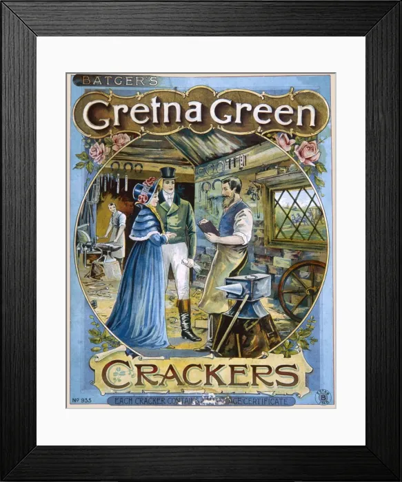 Framed Print : Christmas crackers box label Framed Print : Christmas crackers box label