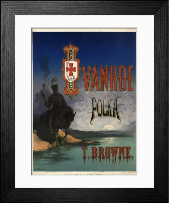 Framed Print : Ivanhoe Polka, music sheet Framed Print : Ivanhoe Polka, music sheet