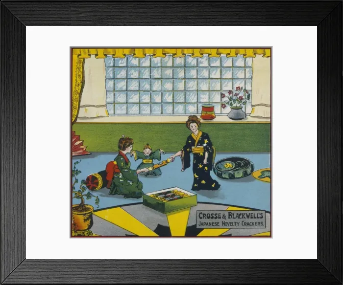 Framed Print : Christmas Cracker box label Framed Print : Christmas Cracker box label