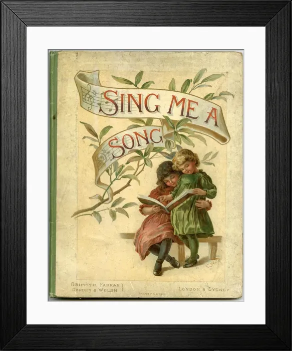 Framed Print : Sing Me A Song, childrens book / Ellen Welby Framed Print : Sing Me A Song, childrens book / Ellen Welby