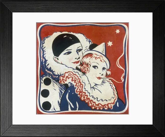 Framed Print : Christmas cracker box label Framed Print : Christmas cracker box label