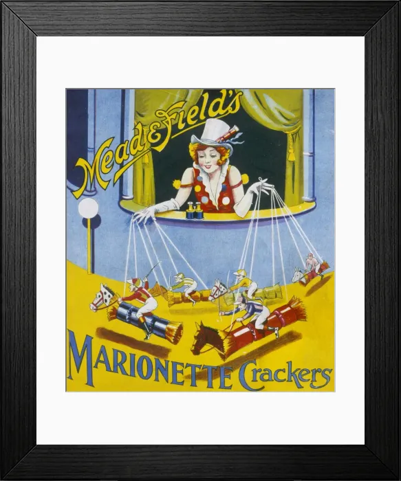 Framed Print : Christmas Cracker box label Framed Print : Christmas Cracker box label