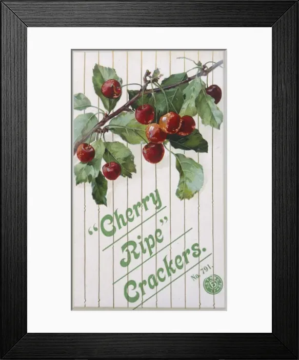 Framed Print : Christmas Cracker box label Framed Print : Christmas Cracker box label