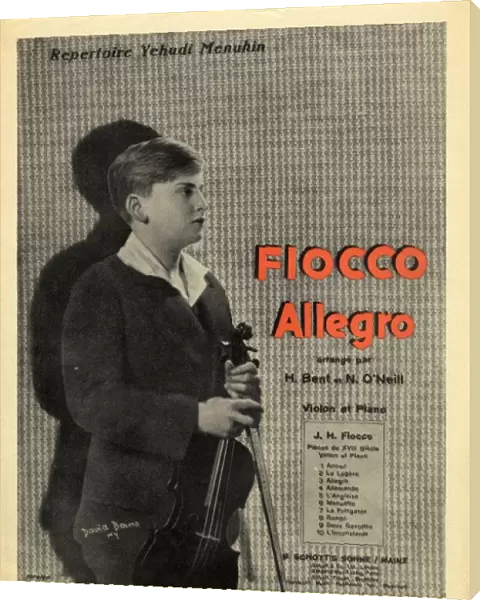 Cover design for Fiocco violin and piano duets