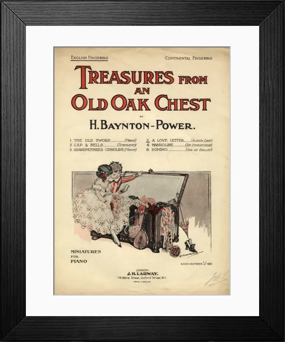 Framed Print : Miniatures for Piano, music cover Framed Print : Miniatures for Piano, music cover