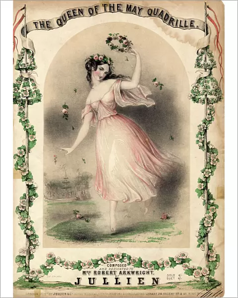 Music sheet cover for Queen of the May Quadrille