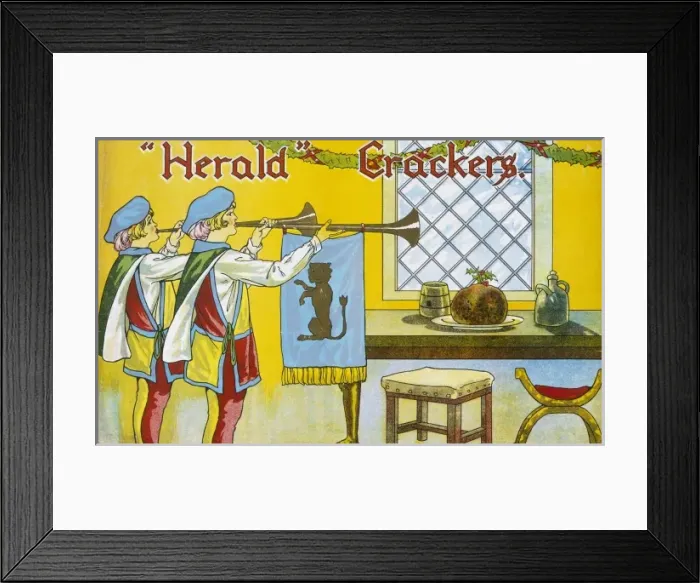 Framed Print : Christmas Cracker box label Framed Print : Christmas Cracker box label