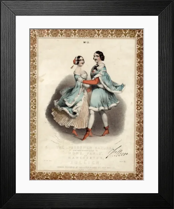 Framed Print : Music cover for The Varsovien Mazurka Framed Print : Music cover for The Varsovien Mazurka