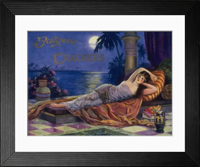 Framed Print : Christmas Cracker box label Framed Print : Christmas Cracker box label