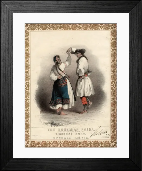 Framed Print : Music cover for The Bohemian Polka Framed Print : Music cover for The Bohemian Polka