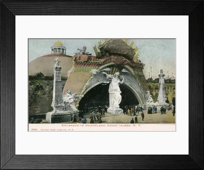 Framed Print : Entrance to Dreamland - Coney Island, NY Framed Print : Entrance to Dreamland - Coney Island, NY