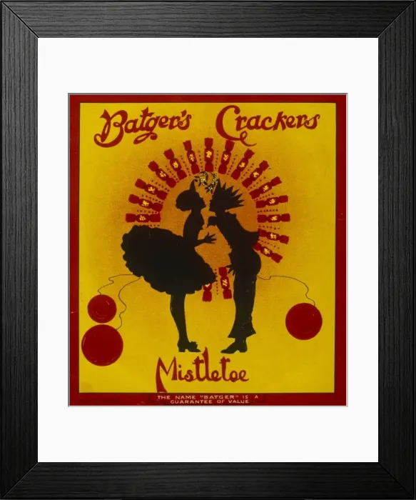 Framed Print : Christmas Cracker box label Framed Print : Christmas Cracker box label