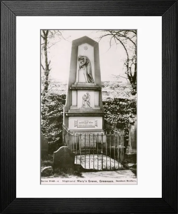Framed Print : Highland Marys Grave, Greenock Framed Print : Highland Marys Grave, Greenock