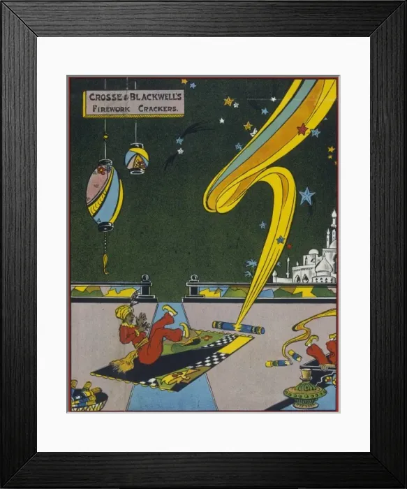 Framed Print : Christmas cracker box label Framed Print : Christmas cracker box label