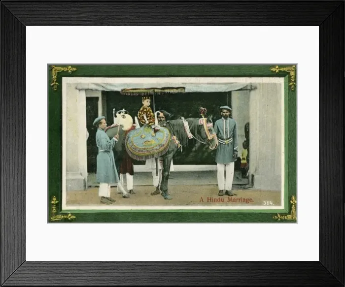 Framed Print : A Hindu Marriage - India Framed Print : A Hindu Marriage - India