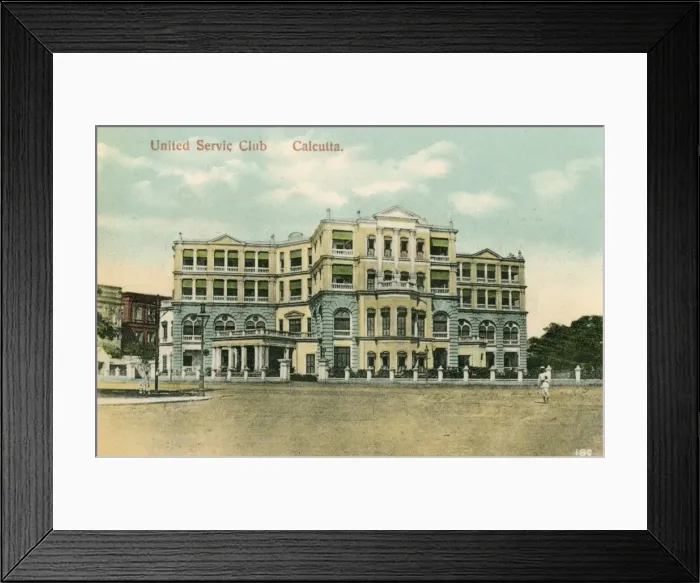 Framed Print : Calcutta, India - United Service Club Framed Print : Calcutta, India - United Service Club