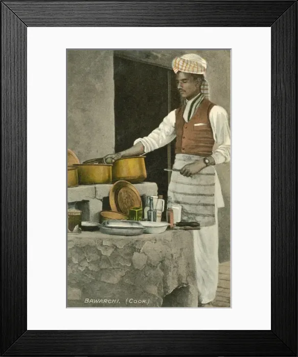 Framed Print : Bawarchi (Cook) - India Framed Print : Bawarchi (Cook) - India