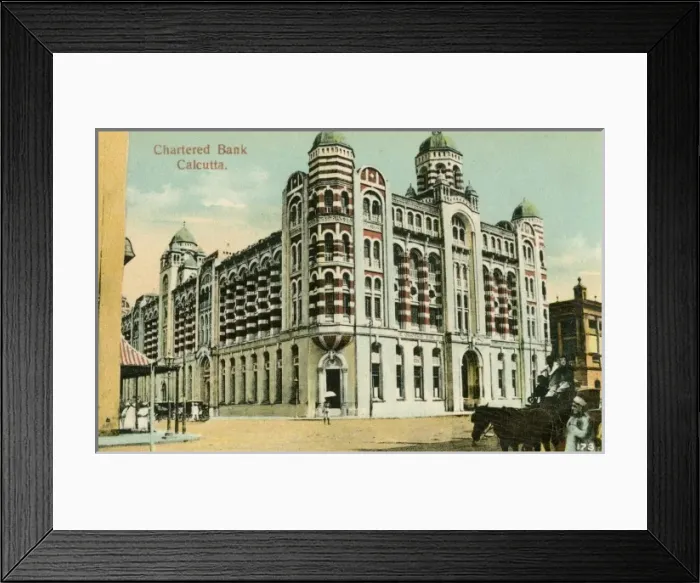 Framed Print : Calcutta, India - Chartered Bank Framed Print : Calcutta, India - Chartered Bank