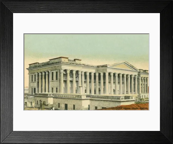 Framed Print : Calcutta, India - Medical College Hospital Framed Print : Calcutta, India - Medical College Hospital