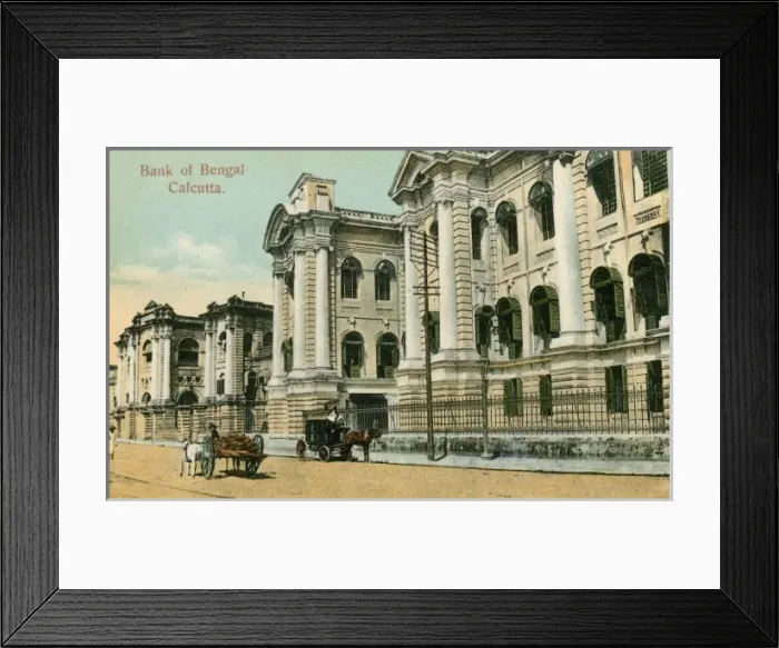 Framed Print : Calcutta, India - Bank of Bengal Framed Print : Calcutta, India - Bank of Bengal