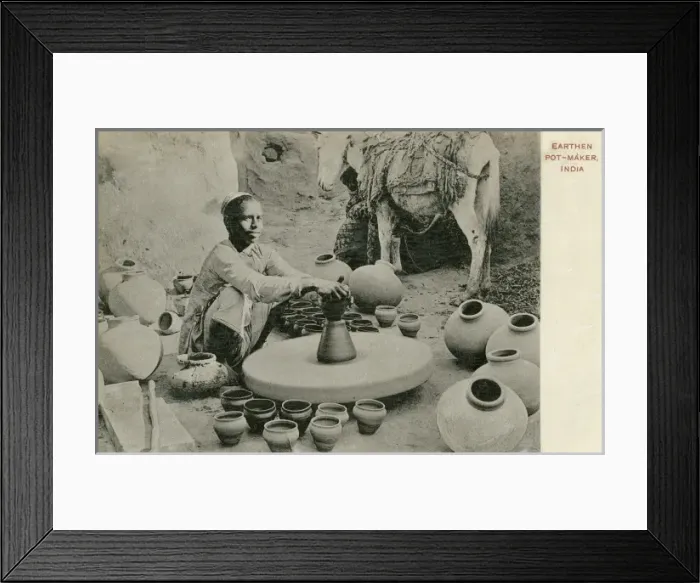 Framed Print : Indian Potter Framed Print : Indian Potter