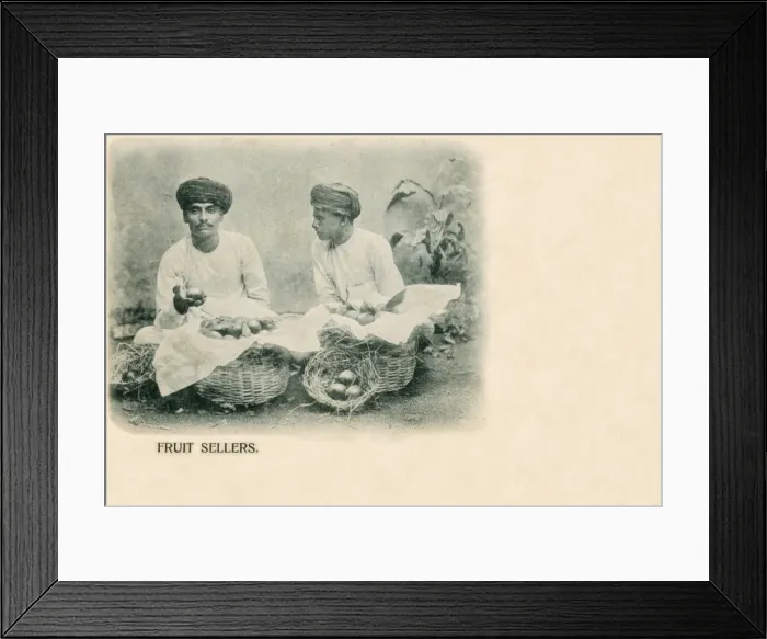 Framed Print : Indian Fruit Sellers Framed Print : Indian Fruit Sellers