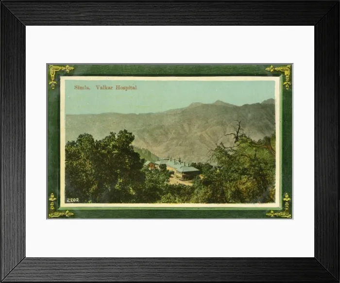 Framed Print : Shimla, India - Valkar Hospital Framed Print : Shimla, India - Valkar Hospital