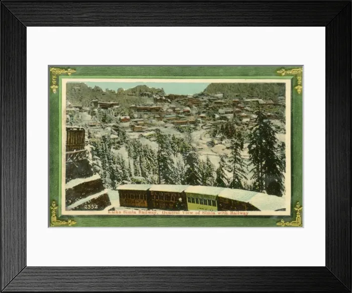 Framed Print : Shimla, India - Kalka to Shimla Railway Framed Print : Shimla, India - Kalka to Shimla Railway