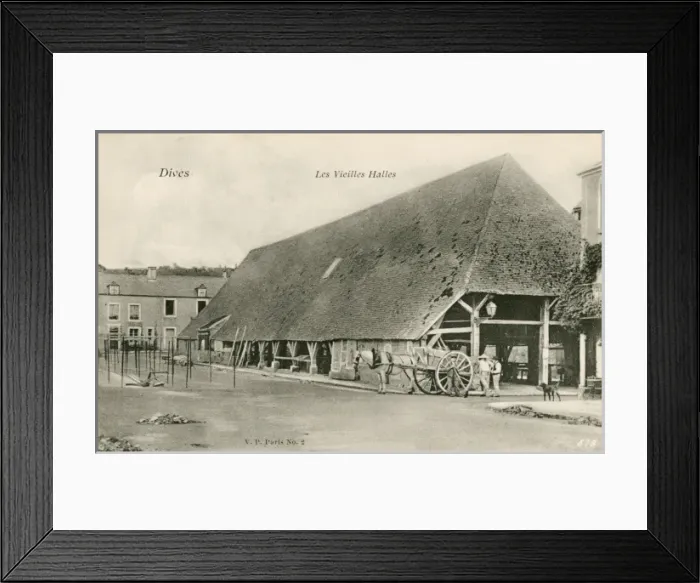 Framed Print : France, Medieval Market Hall at Dives-sur-Mer Framed Print : France, Medieval Market Hall at Dives-sur-Mer