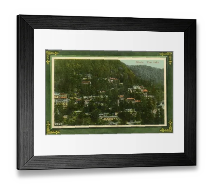 Framed Print : Shimla, India - The Jako Framed Print : Shimla, India - The Jako