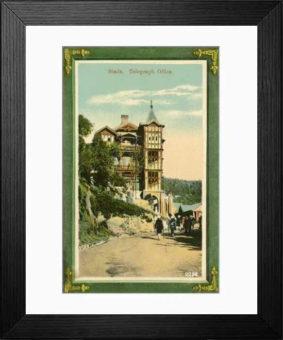 Framed Print : Shimla, India - The Telegraph Office Framed Print : Shimla, India - The Telegraph Office