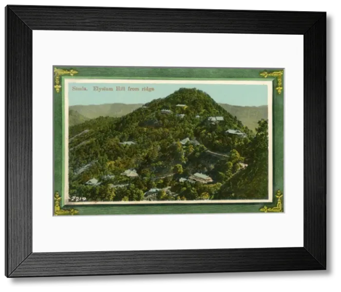Framed Print : Shimla, India - Elysium Hill viewed from the ridge Framed Print : Shimla, India - Elysium Hill viewed from the ridge