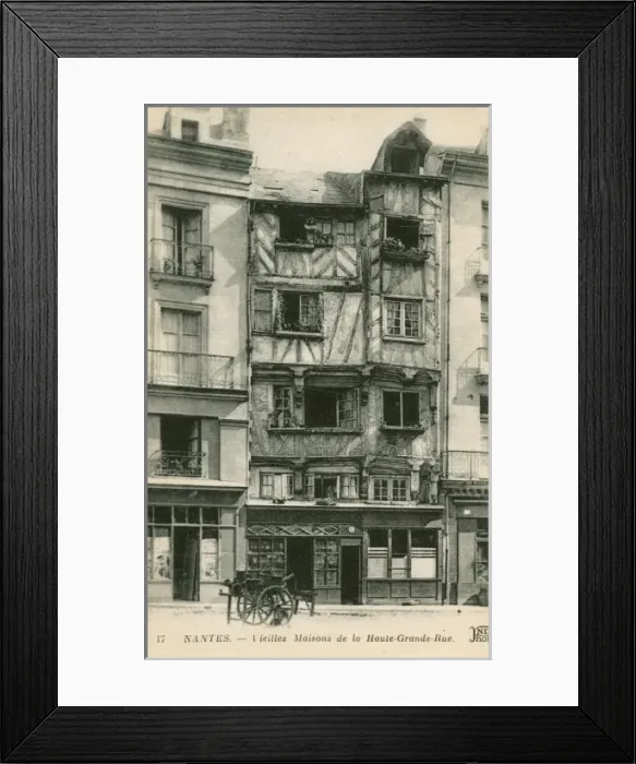 Framed Print : France, Nantes - Old Houses
